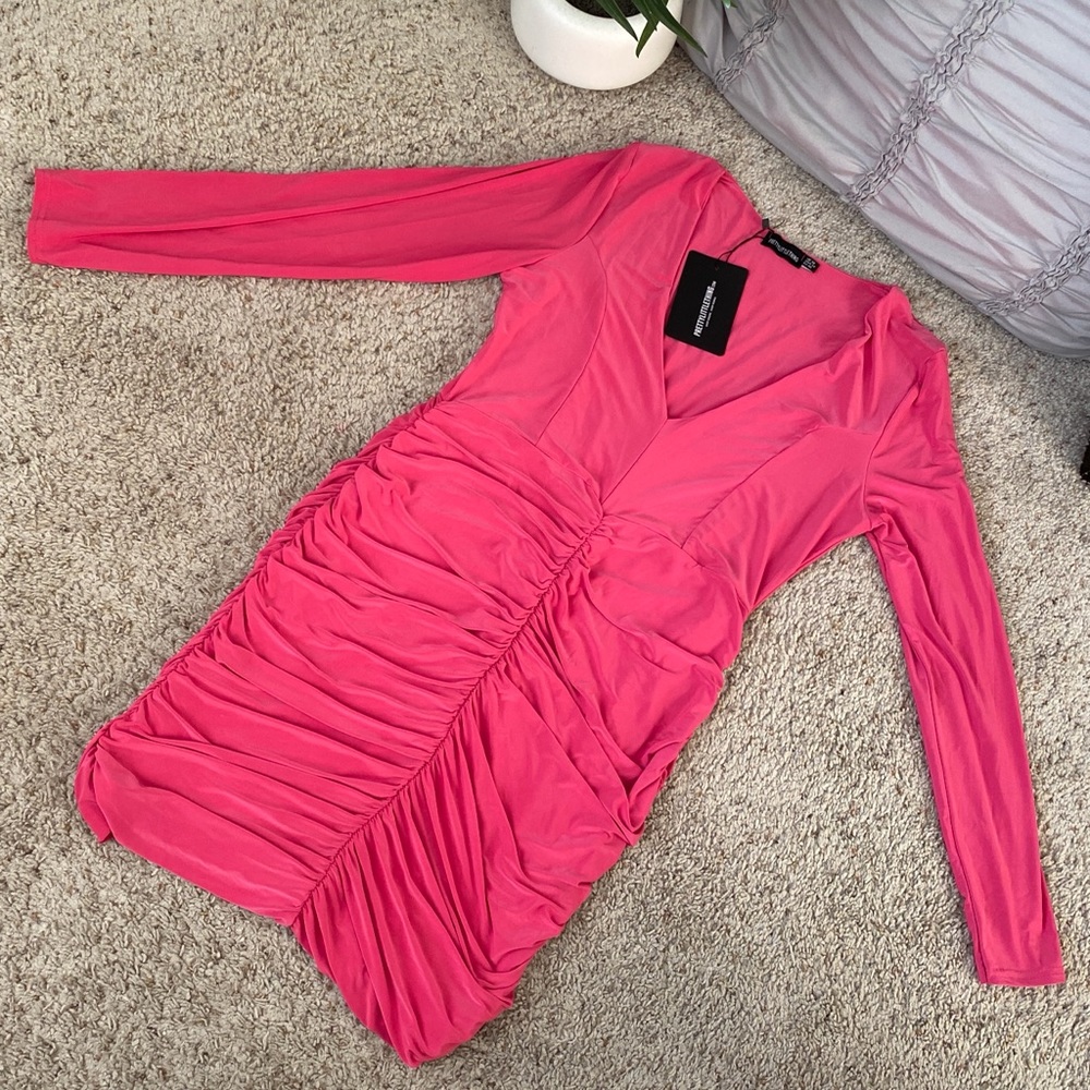 PrettyLittleThing pink dress!